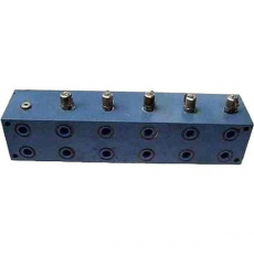 Bloco para válvula hidráulica Bloco para válvula hidráulica