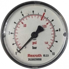 Manômetro REXROTH 3530020050 145psi 10bar  Manômetro REXROTH 3530020050 145psi 10bar