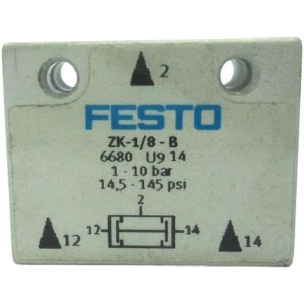 marca: FESTO <br/>modelo: ZK18B 6680 <br/>estado: nova