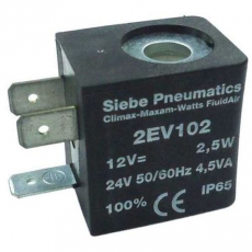Bobina pneumática  SIEBE 2EV102 12V 2,5W Bobina pneumática  SIEBE 2EV102 12V 2,5W