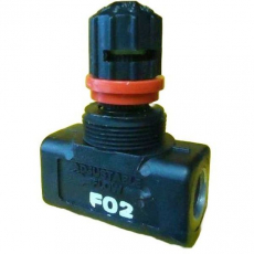 Regulador de fluxo 1/4X1/4 F02 adjustable flow Regulador de fluxo 1/4X1/4 F02 adjustable flow