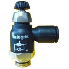 Regulador de fluxo 1/4X8 - LEGRIS Regulador de fluxo 1/4X8 - LEGRIS