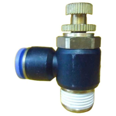 Conexão rosca: 3/8

Diâmetro do tubo: 10mm

Meio de operação: Ar comprimido

Anel de desengate: Azul

Utilização: controle do fluxo de ar. Serve para ajustar a velocidade dos cilindros pneumáticos.

válvula controle de fluxo, válvula controle de vazão, válvula reguladora de fluxo, regulador pneumático, válvula pneumática, conexão de engate rápido, conexão instantânea
