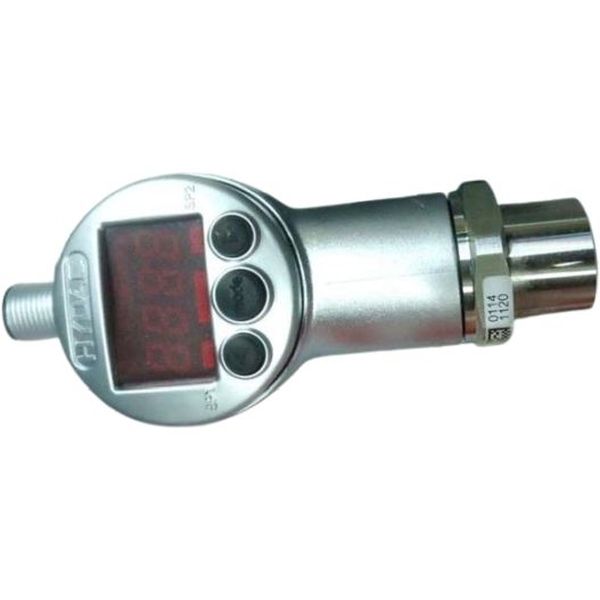 conexão elétrica M12X1/4p, conexão mecânica G1/4 ISO 1179-1/interna, 2 saídas, unidades de pressão BAR/PSI/MPA, com display