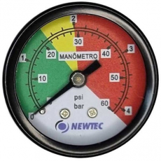 Manômetro NEWTEC ELM5200047 60psi 4bar Manômetro NEWTEC ELM5200047 60psi 4bar