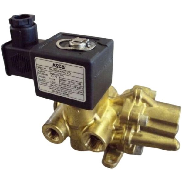 marca: Asco <br /> modelo: SC8344A070 24VDC rosca1/4 <br /> ar, gás, água, óleo <br /> estado: seminova