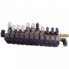 Conjunto de válvulas pneumáticas SMC VZ1120 24VDC usado Conjunto de válvulas pneumáticas SMC VZ1120 24VDC usado
