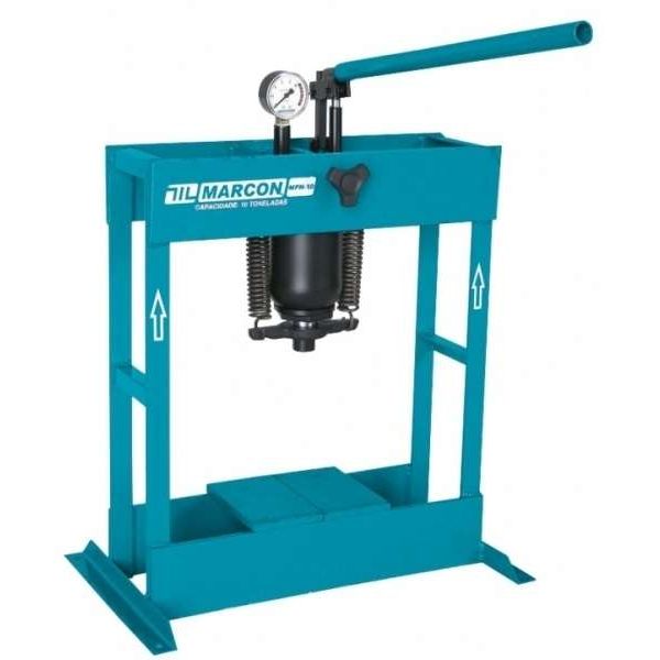 comprimento 507mm, largura 350mm, altura 710mm, capacidade 10 toneladas