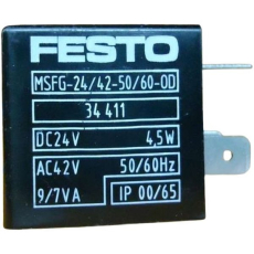 Bobina Pneumática FESTO MSFG-24/42-50/60-OD 34411  Bobina Pneumática FESTO MSFG-24/42-50/60-OD 34411