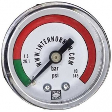 Manômetro INTERNORMEN 10bar 145psi Manômetro INTERNORMEN 10bar 145psi