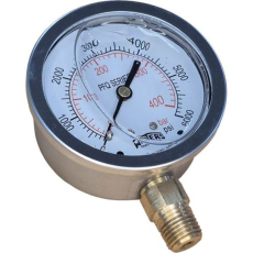 Man&ocirc;metro WINTERS PFQ814R1R11 400bar 6000psi com glicerina