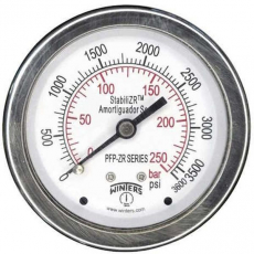 Manômetro WINTERS PFP931ZRR1R11S1 250bar 3600psi com StabiliZR Manômetro WINTERS PFP931ZRR1R11S1 250bar 3600psi com StabiliZR