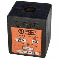 Bobina pneumática  ARDELIA 220V 60HZ 12W DIN 43650  usada Bobina pneumática  ARDELIA 220V 60HZ 12W DIN 43650  usada