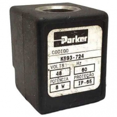 Bobina pneumática  PARKER K593724 48/60 8W  usada Bobina pneumática  PARKER K593724 48/60 8W  usada