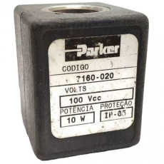 Bobina pneumática  PARKER 7160020 100VCC 10W  usada Bobina pneumática  PARKER 7160020 100VCC 10W  usada
