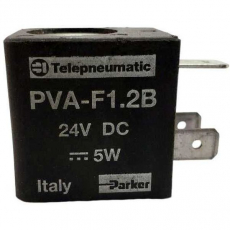 Bobina pneumática TELEPNEUMATIC PVAF12B 24VDC 5W seminova Bobina pneumática TELEPNEUMATIC PVAF12B 24VDC 5W seminova