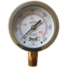 Manômetro WINTERS PFQ814ZRR1R11 400bar 6000psi com StabiliZR Manômetro WINTERS PFQ814ZRR1R11 400bar 6000psi com StabiliZR
