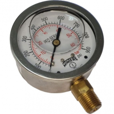 Manômetro WINTERS PFQ809R1R11S 60bar 900psi com glicerina Manômetro WINTERS PFQ809R1R11S 60bar 900psi com glicerina